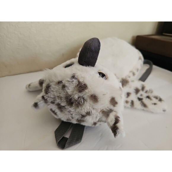 BOOKS A MILLION OWL PLUSH BACKPACK  19 INCH * ZIPPER BACK  Excellent Condition!! - Picture 8 of 9